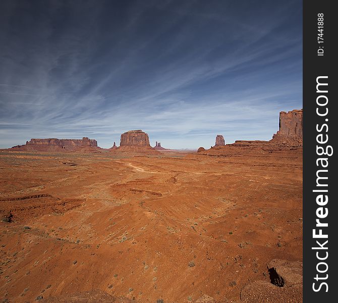 Monument Valley Navajo Tribal Park, Arizona and Utah.