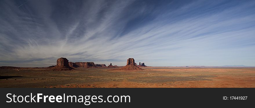 Monument Valley Navajo Tribal Park, Arizona and Utah.