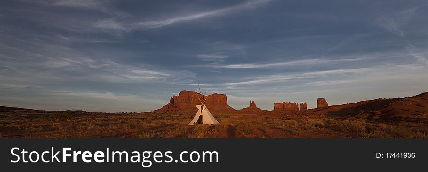 Monument Valley Navajo Tribal Park, Arizona and Utah.