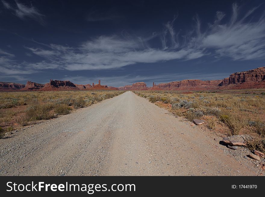 Dirt Road In Monument Valley