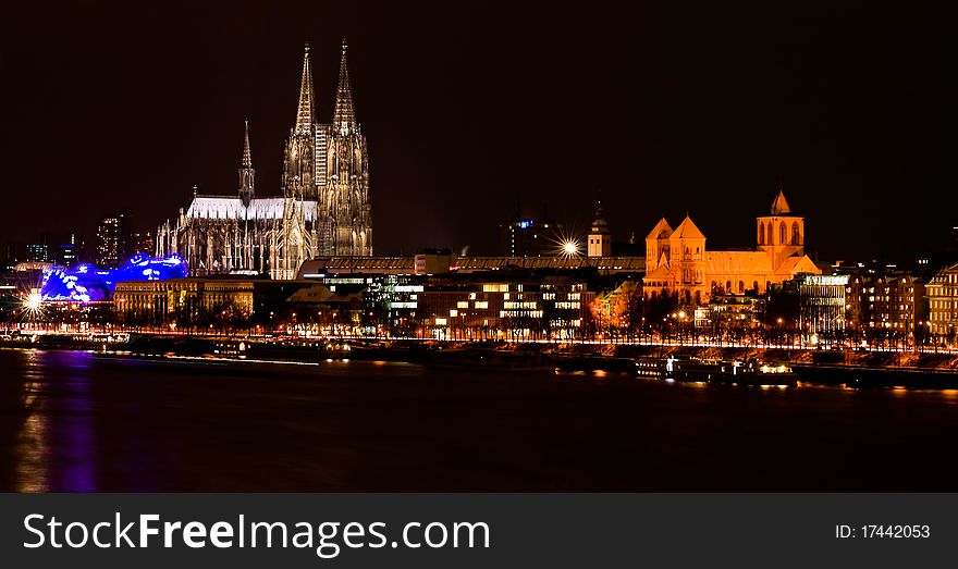 Cologne. Image from river side of Rhein.