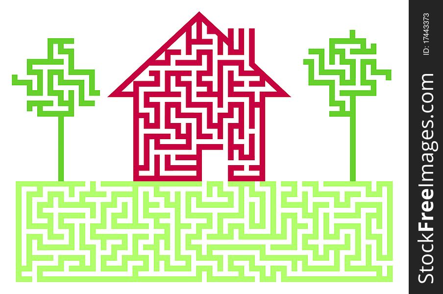 Residential House Labyrinth, real estate home