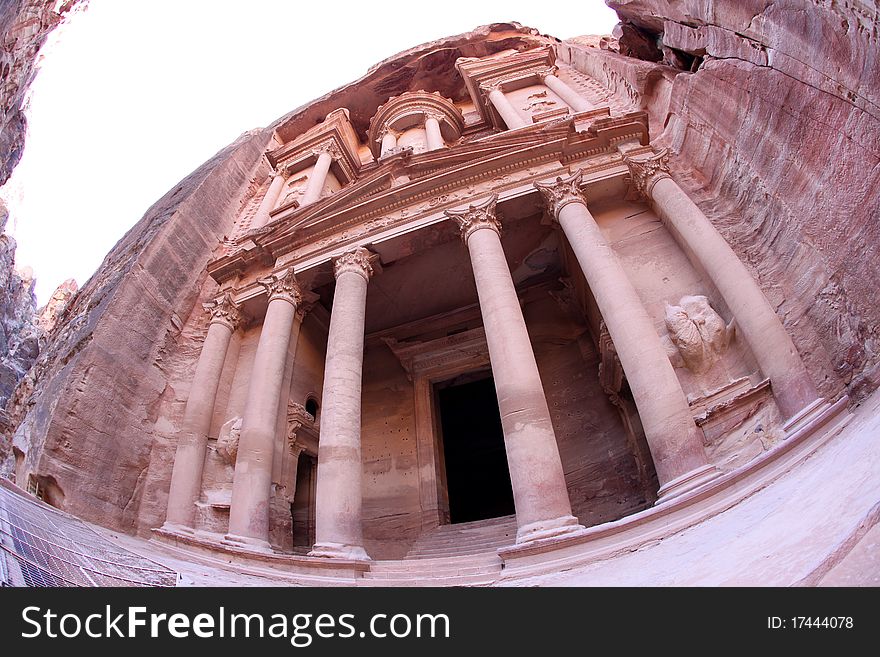 Imposing Monastery in Petra, Jordan