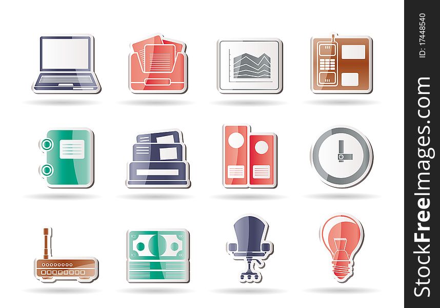 Business and office icons -  icon set