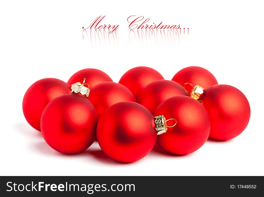 Christmas decoration isolated on white background