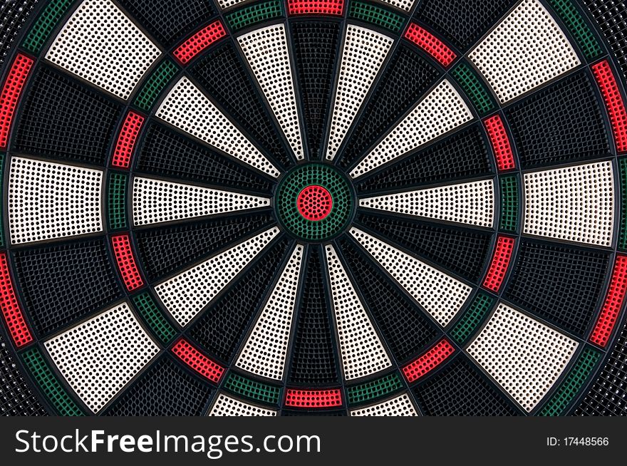Perspective Image Of Empty Darts Board