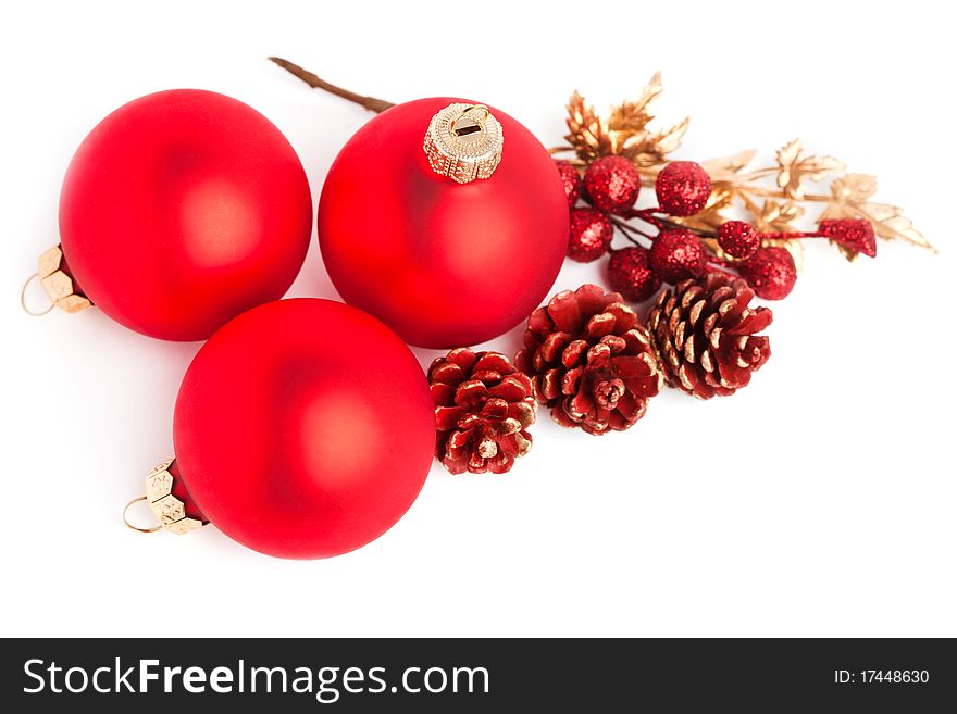 Christmas decoration with european holly