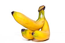 Close Up View Of Banana Isolated Stock Photos Close Up View Of Banana Isolated Stock Photos