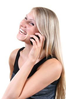 Young Woman Talking On The Phone Royalty Free Stock Image Young Woman Talking On The Phone Royalty Free Stock Image
