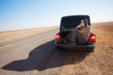Free Man In Trunk Of Car Stock Images - 17454004