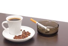 Coffee And Cigarettes Stock Image