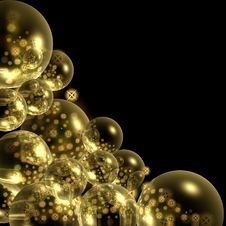 Fantasy Background With Bubbles And Stars Stock Photography Fantasy Background With Bubbles And Stars Stock Photography