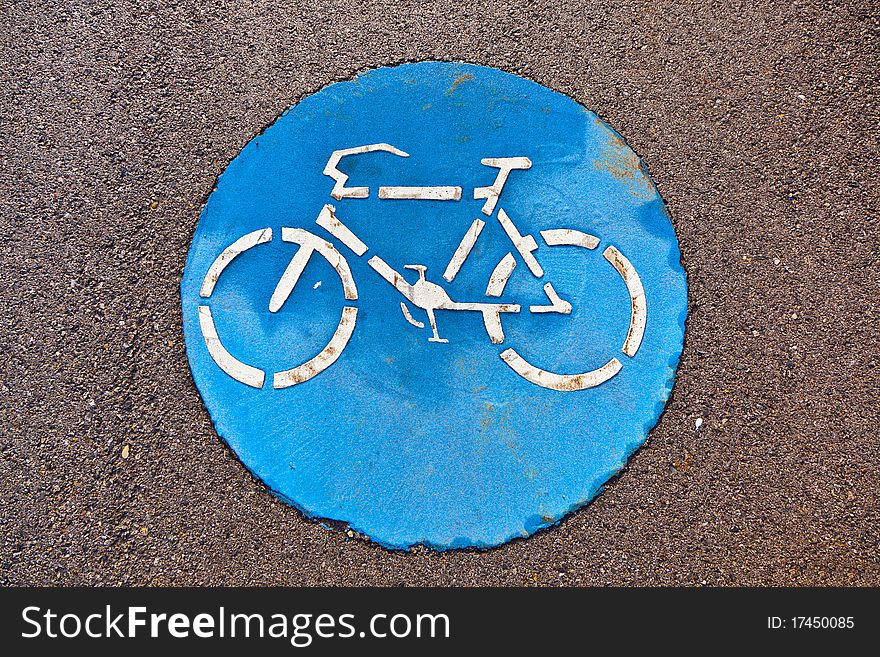 Symbol for path and bikelane on plaster