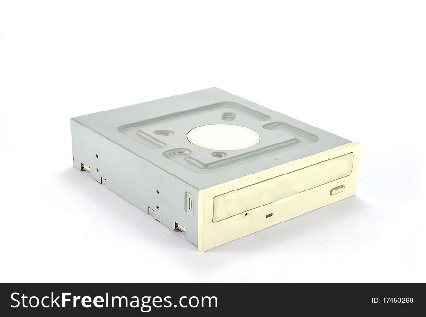 DVD Drive on white background, Computer Device