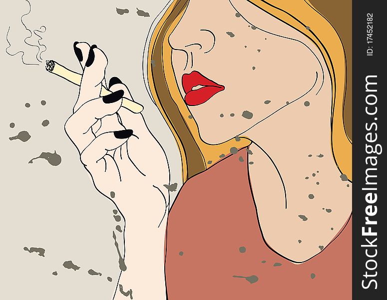 Gill With Cigarette
