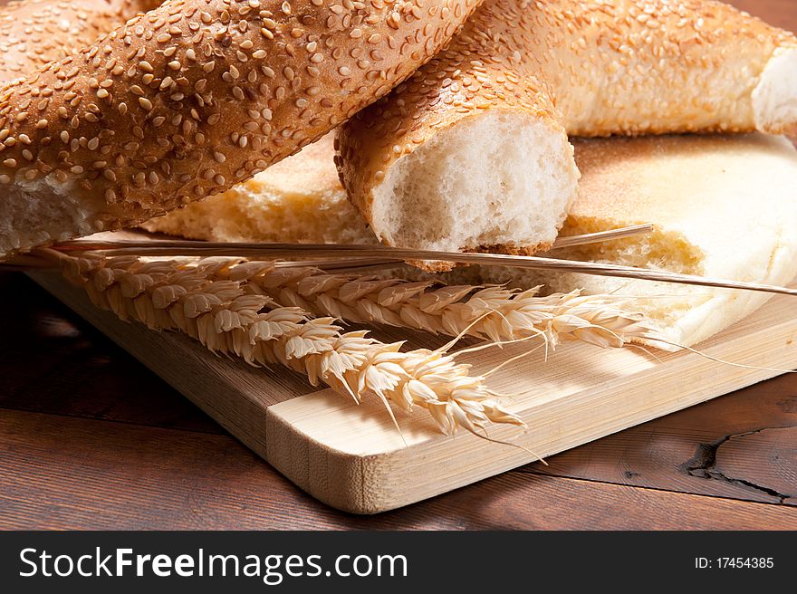 Close-up on traditional bread