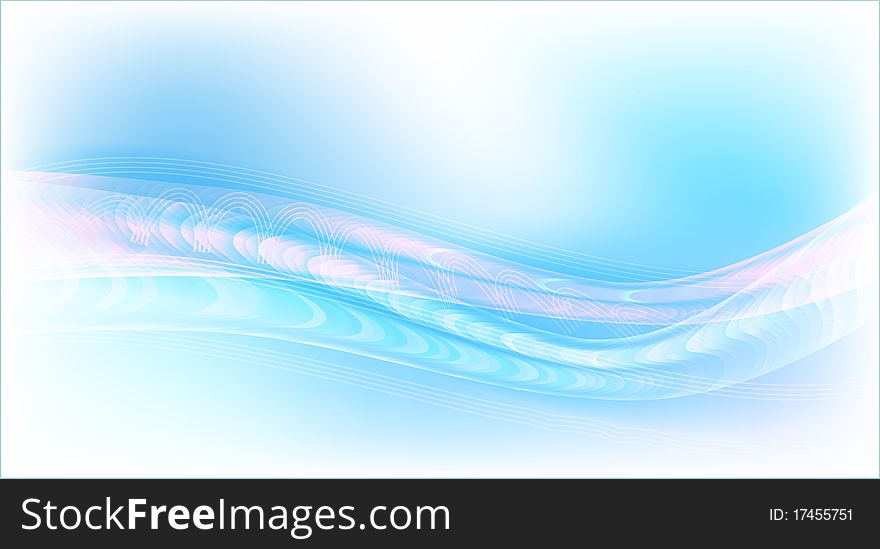 Abstract blue background with pink waves. Abstract blue background with pink waves.