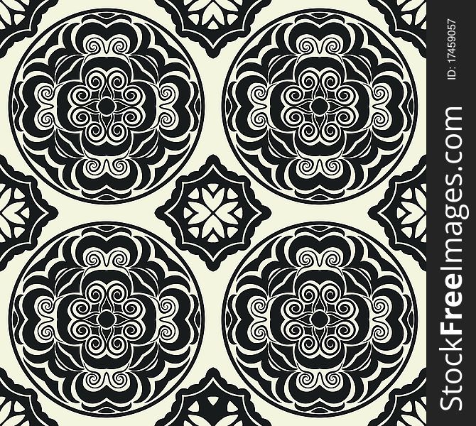 Seamless pattern in retro style