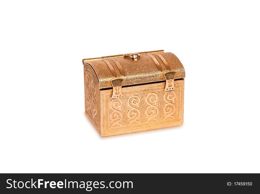 Jewelry box on a white background