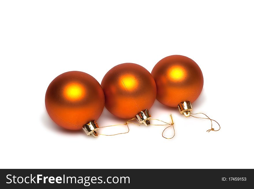 Christmas decoration on white background