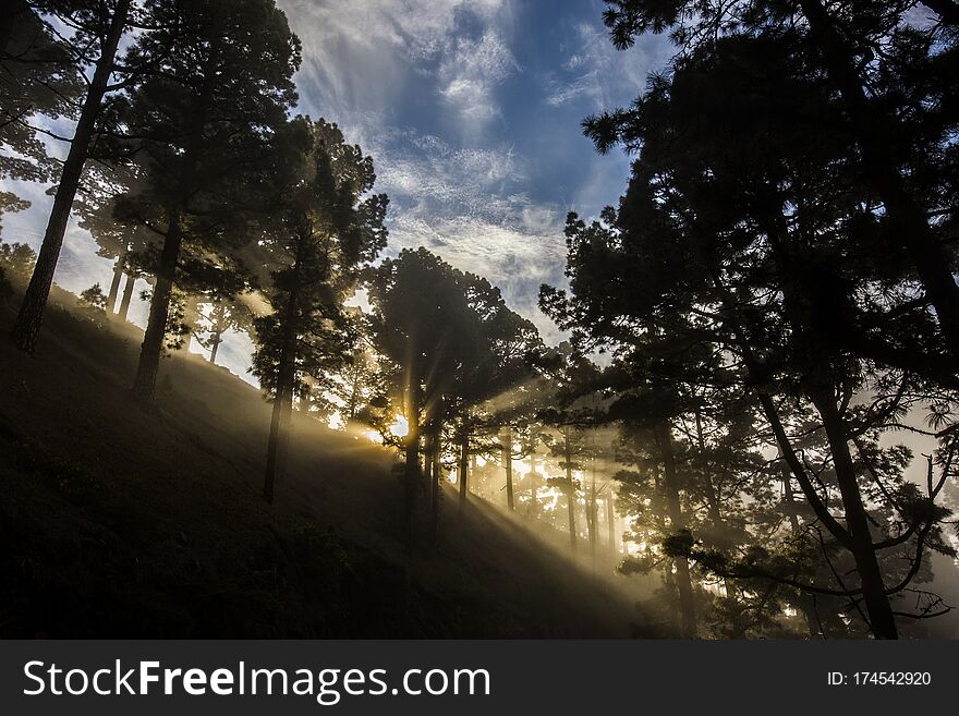 Sunset In La Palma, Canary Islands, Spain