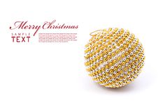 Gold And Silver Christmas Ball Stock Image Gold And Silver Christmas Ball Stock Image