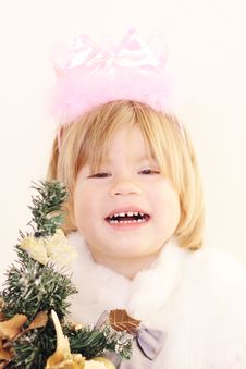 Beautiful Little Christmas Fairy Royalty Free Stock Images Beautiful Little Christmas Fairy Royalty Free Stock Images
