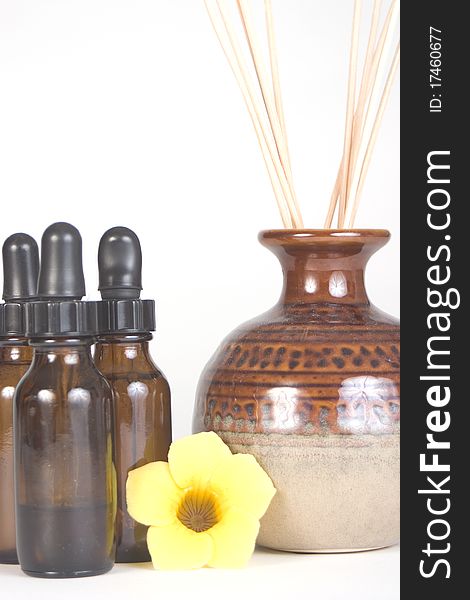 Aromatherapy Brown Bottles and Scented Reeds