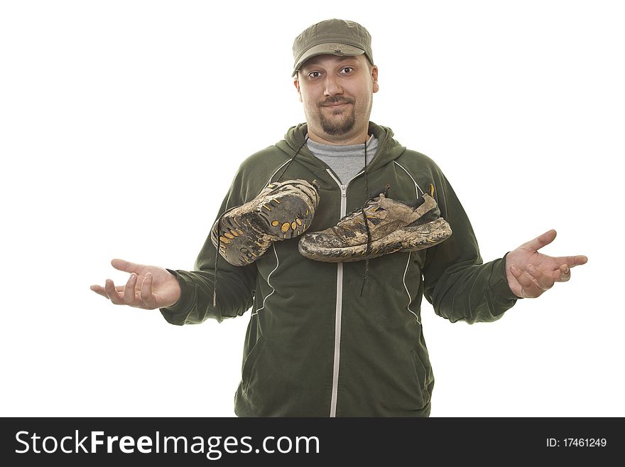 Extreme And Muddy Hiking Boots