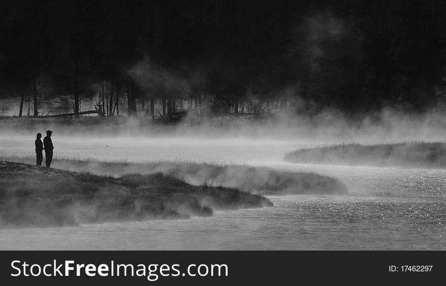 Morning On The Madison River, Yellowstone.