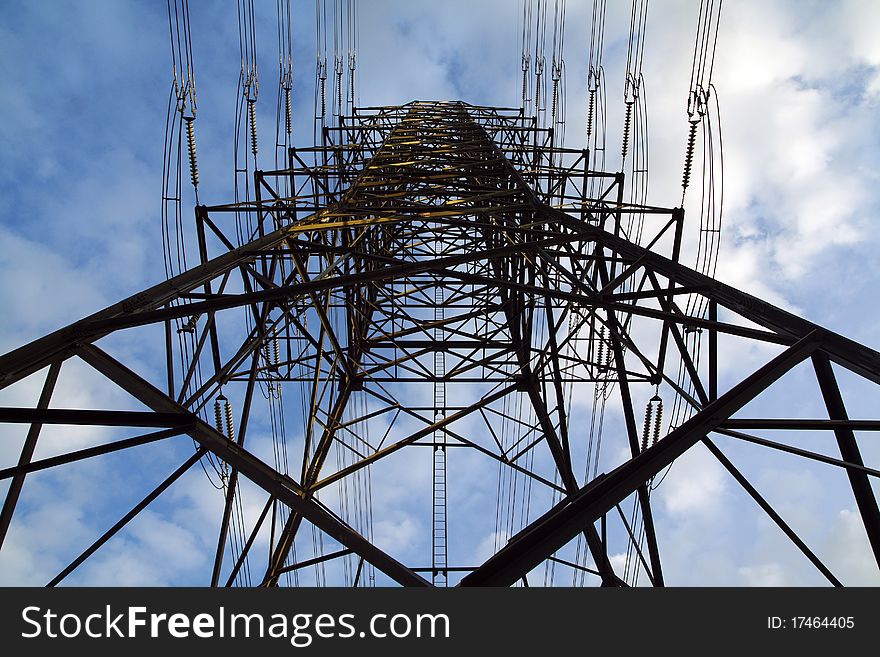 High-Voltage Electric Transmission Tower. High-Voltage Electric Transmission Tower