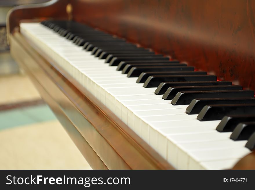 Keys of a piano，which taken in china