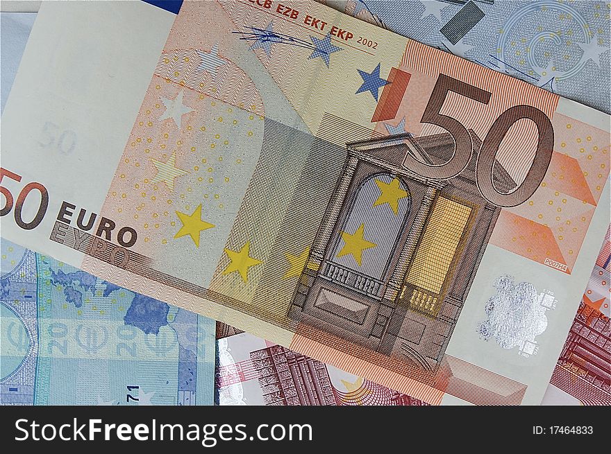 Fifty euros against other monetary denominations. Fifty euros against other monetary denominations