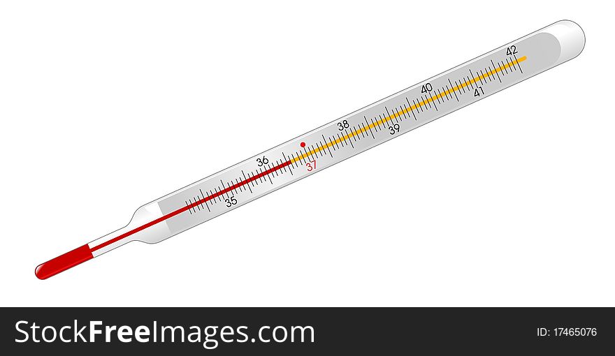 Illustration of the mercury thermometer