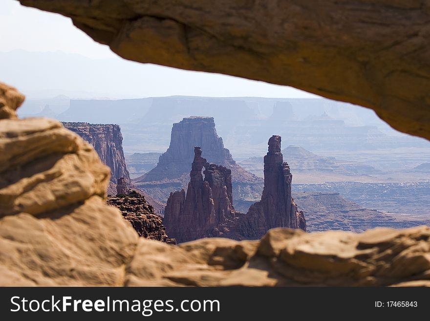 A view in Canyonlands National Park, Utah, USA. A view in Canyonlands National Park, Utah, USA