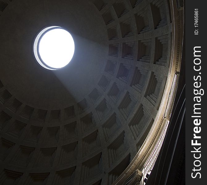 The eye of the Pantheon, Rome