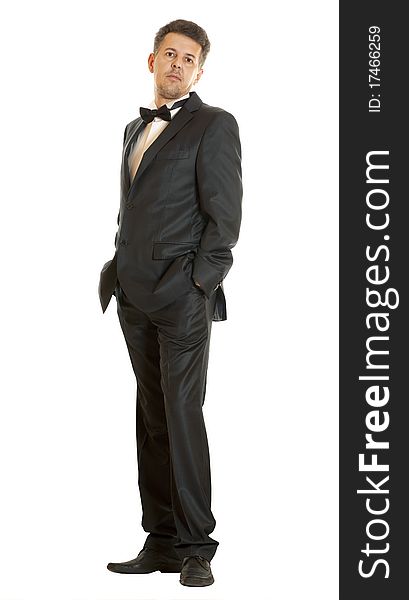 Businessman Well-dressed Suit  Isolated