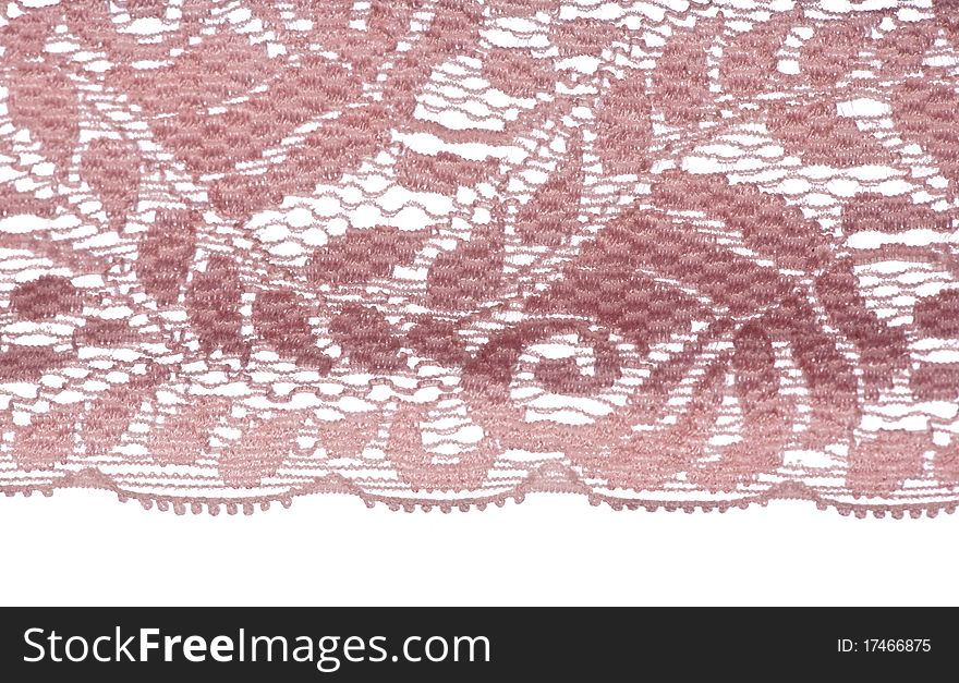Pink lace pattern studio cutout