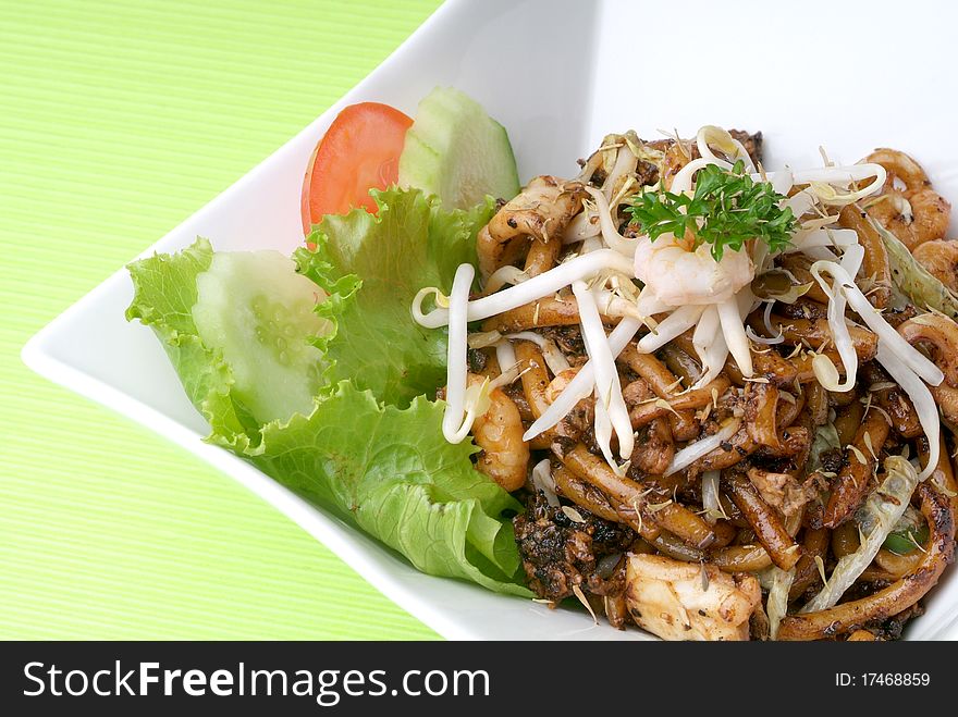 Fried lo shu fun is a popular noodle dish in Malaysia. Fried lo shu fun is a popular noodle dish in Malaysia
