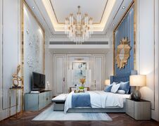 3D Rendering Bedroom Royalty Free Stock Photography