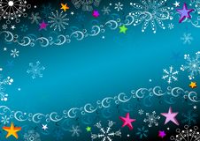 Dark Blue Christmas Frame Stock Photos Dark Blue Christmas Frame Stock Photos