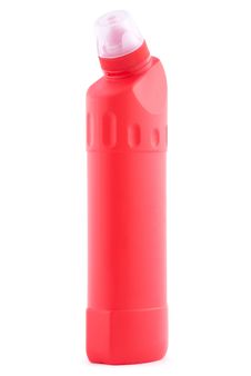 Red Plastic Bottle Royalty Free Stock Images