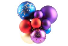 Multi-colored Christmas Balls Royalty Free Stock Photo Multi-colored Christmas Balls Royalty Free Stock Photo