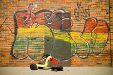 Broken Tricycle Stock Photography