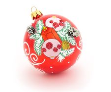 Christmas-tree Glass Decorations Royalty Free Stock Images Christmas-tree Glass Decorations Royalty Free Stock Images