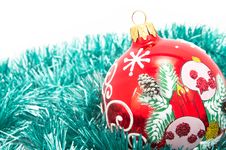 Christmas-tree Glass Decorations Royalty Free Stock Photo Christmas-tree Glass Decorations Royalty Free Stock Photo