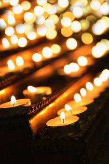 Burning Candles Royalty Free Stock Photos Burning Candles Royalty Free Stock Photos