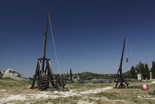 Trebuchets In Les Baux De Provence Stock Photo Trebuchets In Les Baux De Provence Stock Photo