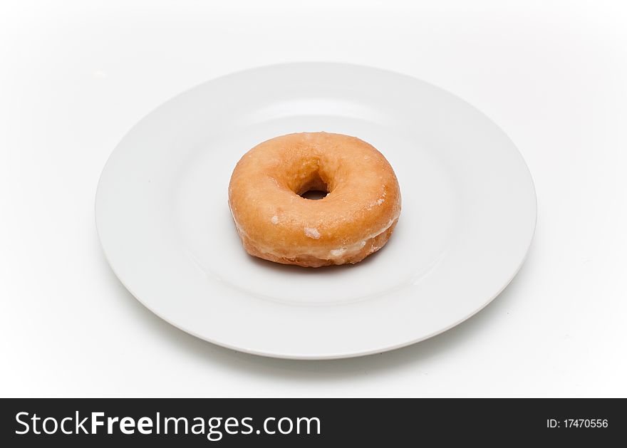 Group of doughnuts on a white background