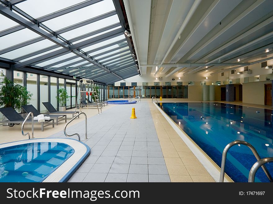 Swimming pool in Hotel Leisure Center Interior